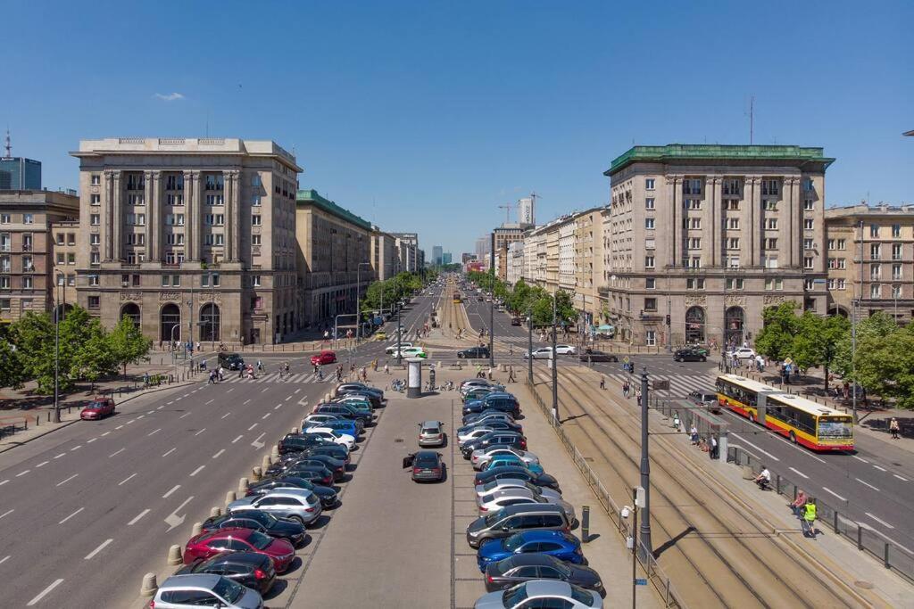 Lux Apartament W Centrum, Plac Konstytucji, Klimatyzacja, Widokowy Appartement Warschau Buitenkant foto