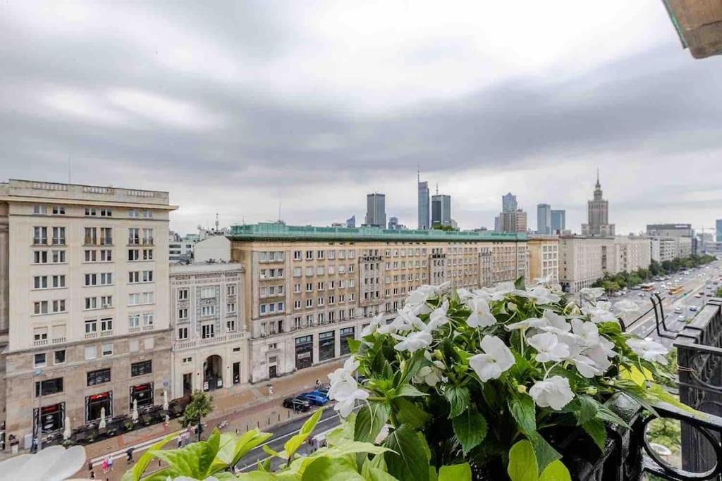 Lux Apartament W Centrum, Plac Konstytucji, Klimatyzacja, Widokowy Appartement Warschau Buitenkant foto