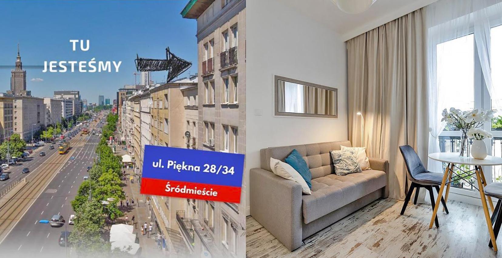 Lux Apartament W Centrum, Plac Konstytucji, Klimatyzacja, Widokowy Appartement Warschau Buitenkant foto